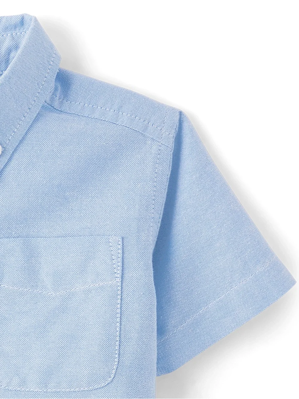 The Children's Place Light Blue Short-Sleeve Button-Down Shirt